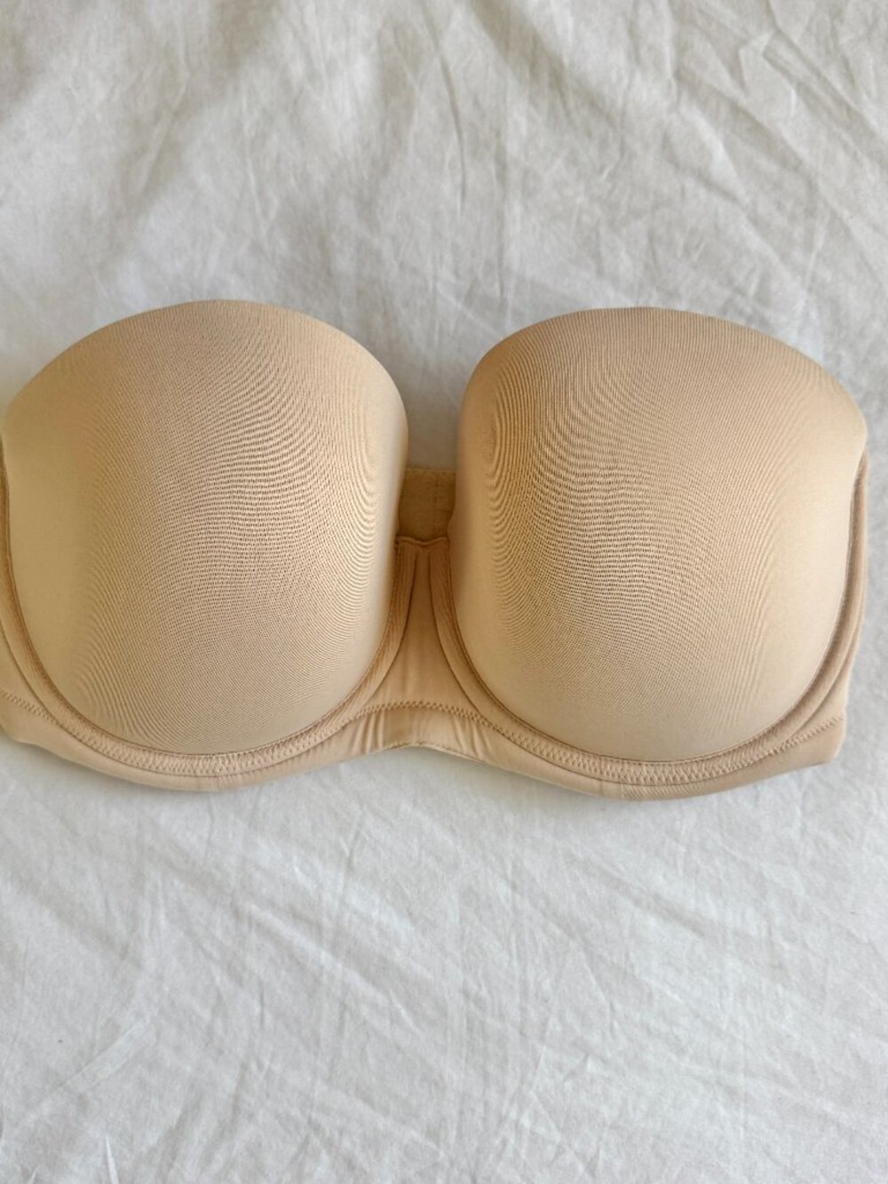 Wacoal Strapless Red Carpet Bra Beige 34DDD MISSING STRAPS
